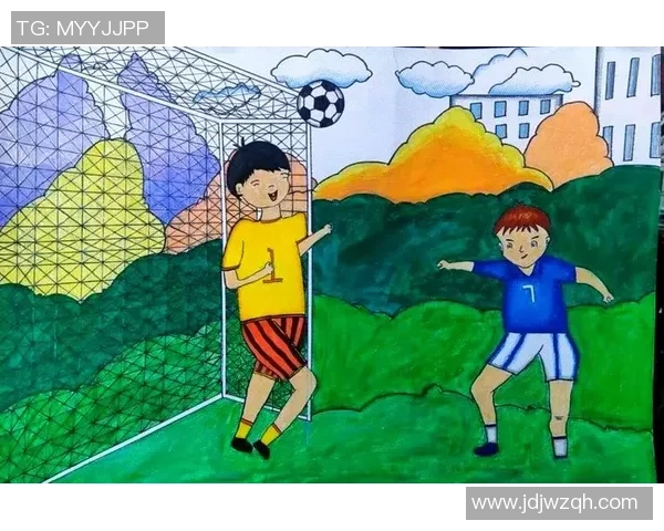 足球场上的激情与梦想：一幅展现青春活力的足球图画
